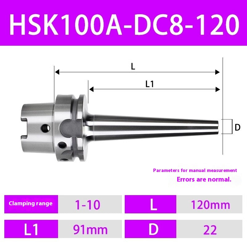 2099-HSK63A Pull-back Chucks HSK100A 50A Back-Pull Chucks DC06 08 12 Small Diameter Chucks Shandong Denso Pricision Tools Co.,Ltd.